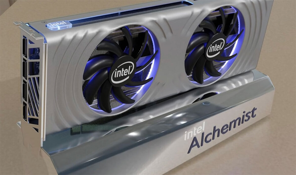 Intel's Arc Alchemist Flagship Graphics Card Pictured in The Flesh Ahead Of Launch
