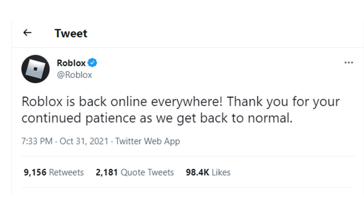 Roblox Denies Burritos Caused Extended Outage As Frustratingly Flatulent Downtime Ends