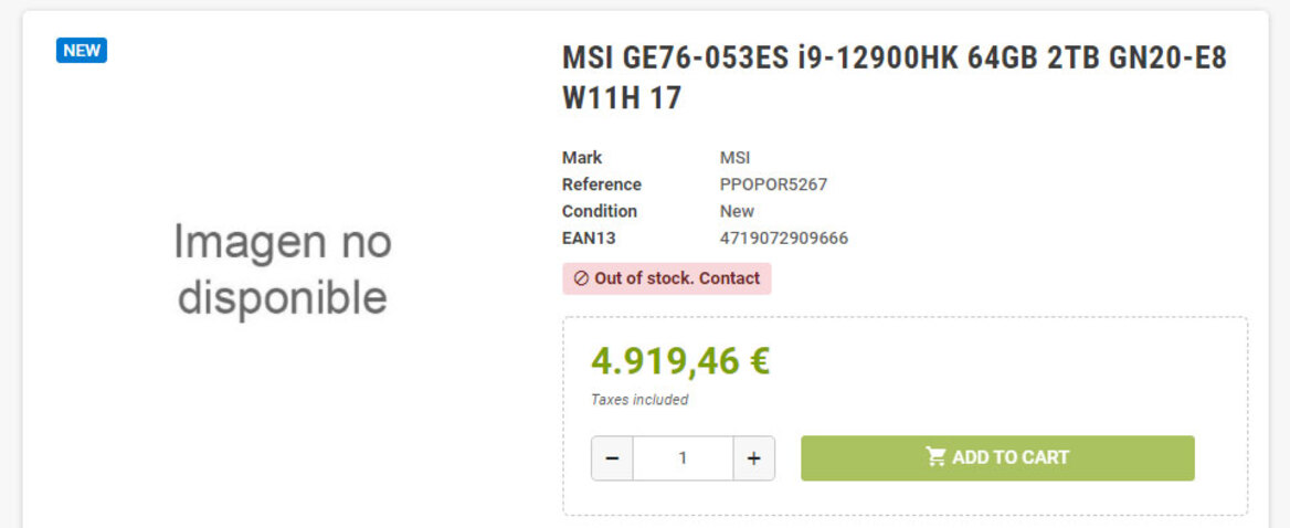 MSI Gaming Laptops Rocking Core i9-12900HK And RTX 3080 Ti Spotted In Early Retail Listings