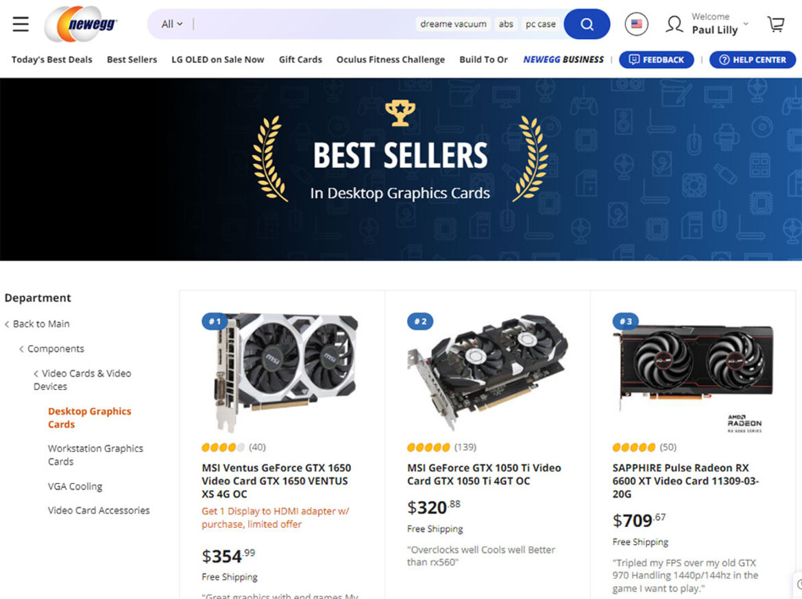The GeForce GTX 1650 Is The Best-Selling GPU On Amazon And Newegg And That Sums Up 2021