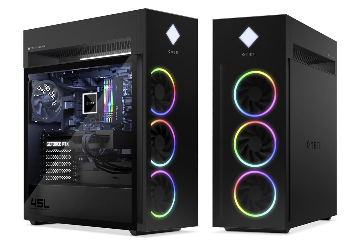 HP Omen Gaming Desktops Bring Liquid Cooled Intel And AMD CPUs, Radeon And RTX GPUs To Striking Designs