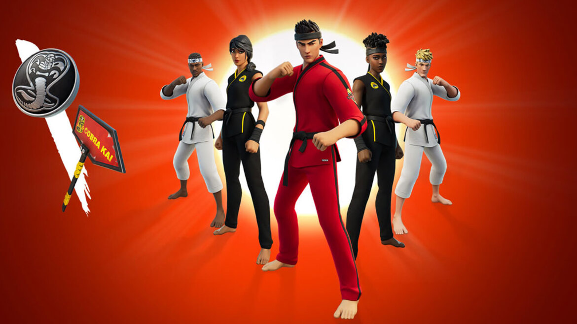 Fortnite Cobra Kai Crossover Brings Mr. Miyagi's Crane Kick And Cool New Outfits