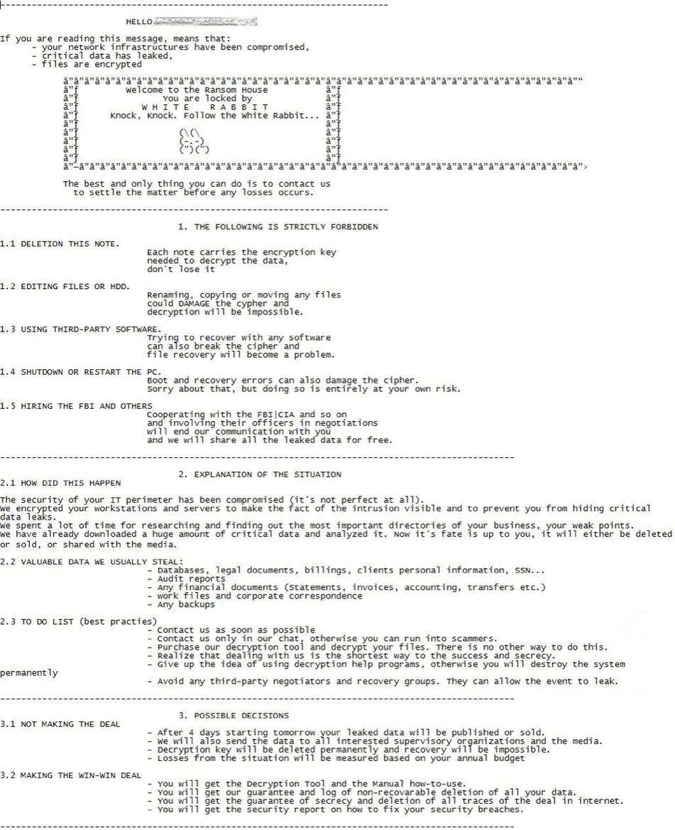 FIN8 Hackers Deploy Evasive White Rabbit Ransomware To Attack US Banks