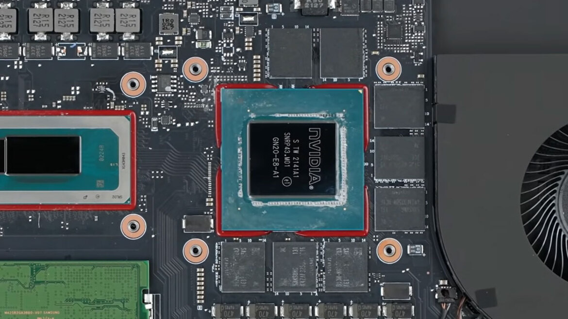 NVIDIA GeForce RTX 3080 Ti GA103 Mobile GPU Flaunts Massive Die In High-Res Photos