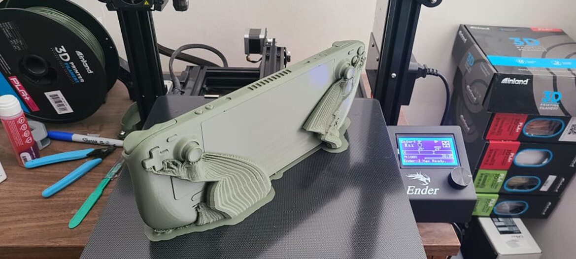 Check Out This Cool 3D Printed Steam Deck Shell Then Make Your Own With Valve's CAD Files