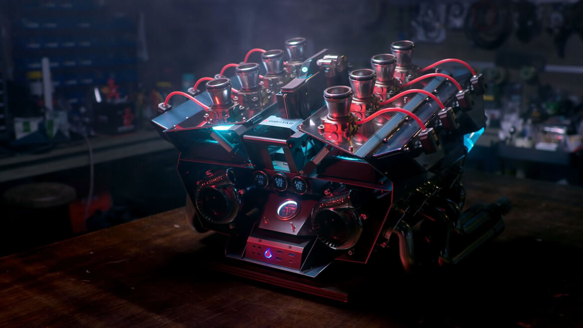 Biostar's Racing Z690GTA-V8 Overdrive Twin Turbo PC Mod Is A Jaw Dropper