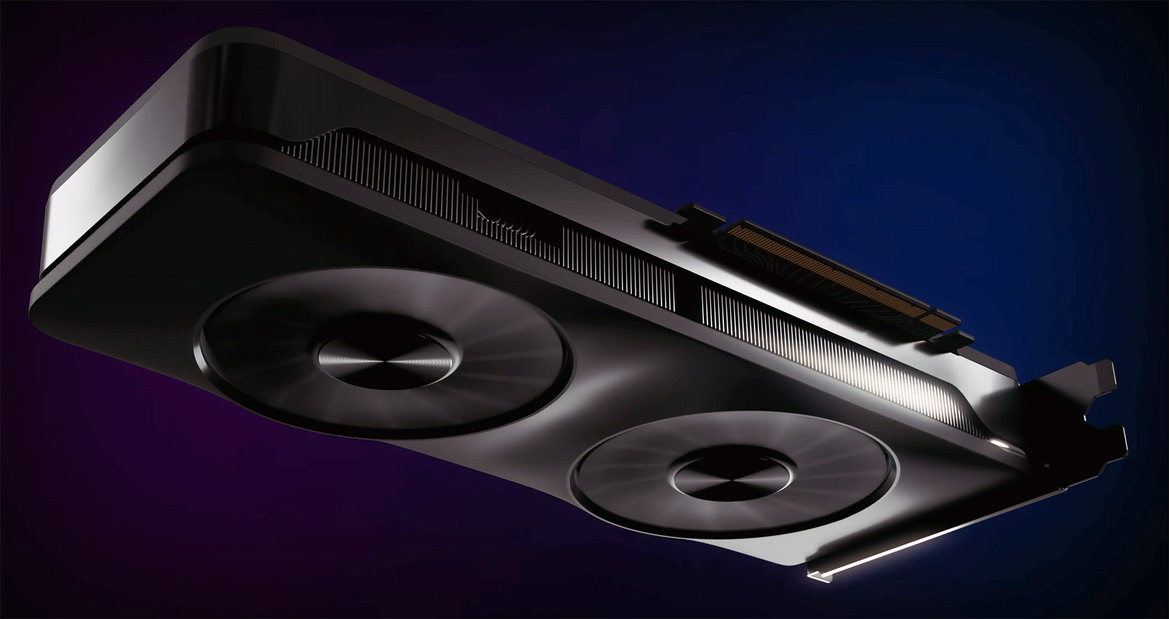 Intel Arc Alchemist Desktop Graphics Card Smiles For The Camera And It's A Beauty