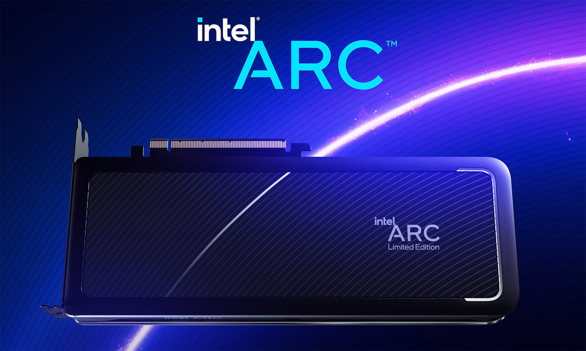 Intel Arc Alchemist Desktop Graphics Card Smiles For The Camera And It's A Beauty