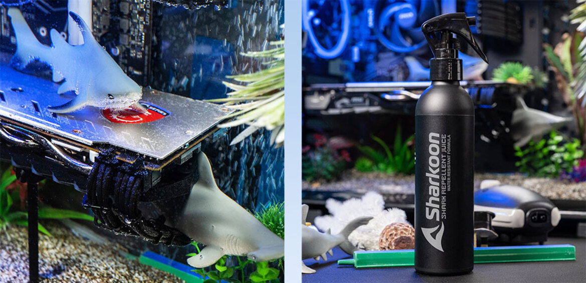 Sharkoon's April Fools Gaming Chair For Two And Sharkquarium PC Need To Happen