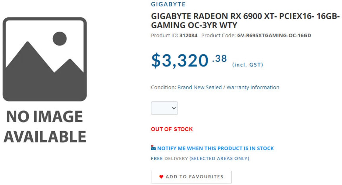 Gigabyte Radeon RX 6950 XT Retail Leak Reveals Eye Popping Price In Line With A 3090 Ti