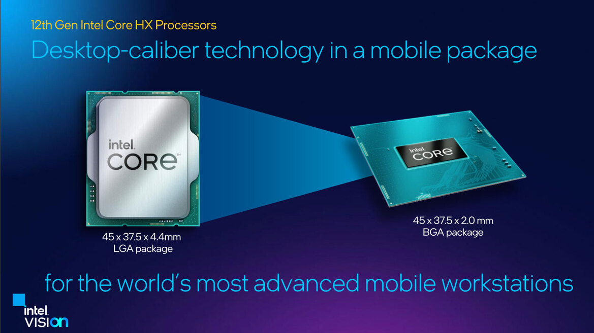 Intel Unveils 12th Gen Alder Lake-HX Mobile CPUs With More Cores And Big Performance Gains