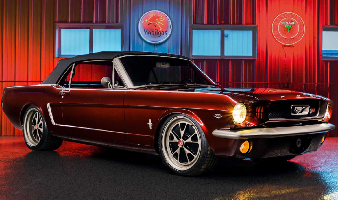 New 1964.5 Ford Mustang Restomod Is A Stunner In Candy Apple Red Glory