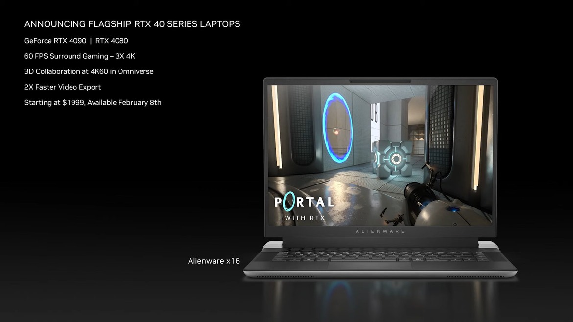 NVIDIA Launches RTX 40 Mobile GPUs Claiming Desktop-Class Gaming Performance For Laptops