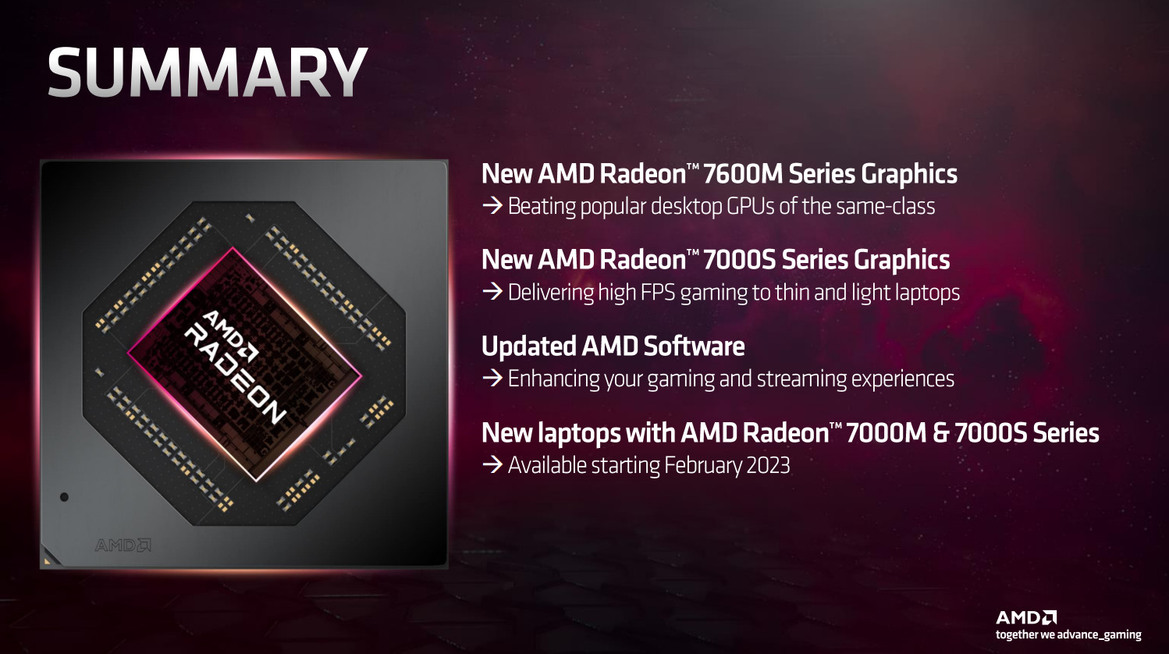 AMD RDNA 3 Infuses Laptops: Radeon RX 7000 Mobile Revealed