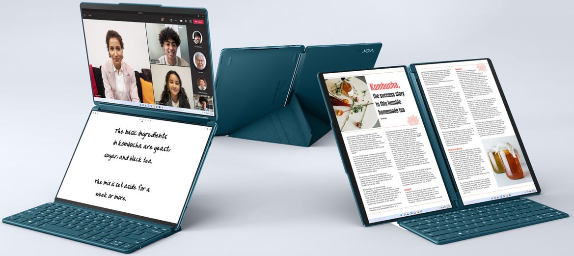 Lenovo Flexes Innovation At CES 2023 With Dual-Screen Laptop, Smart Paper, And More