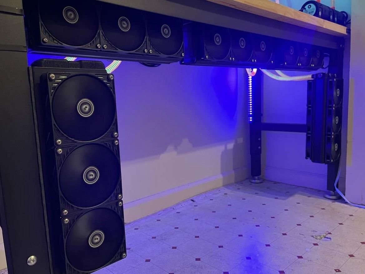 Check Out This Totally Bonkers Liquid Cooled Gaming PC With 69 Water Blocks