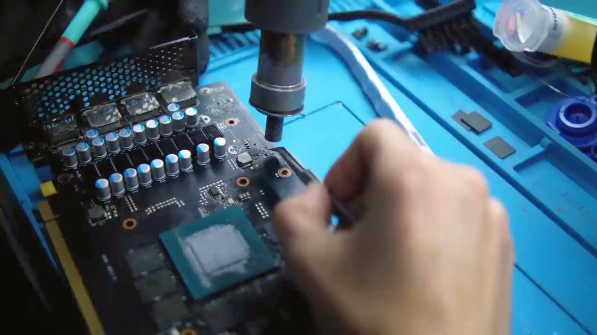 Watch A GeForce RTX 3070 Get Modded With 16GB Of VRAM For A Huge Performance Lift