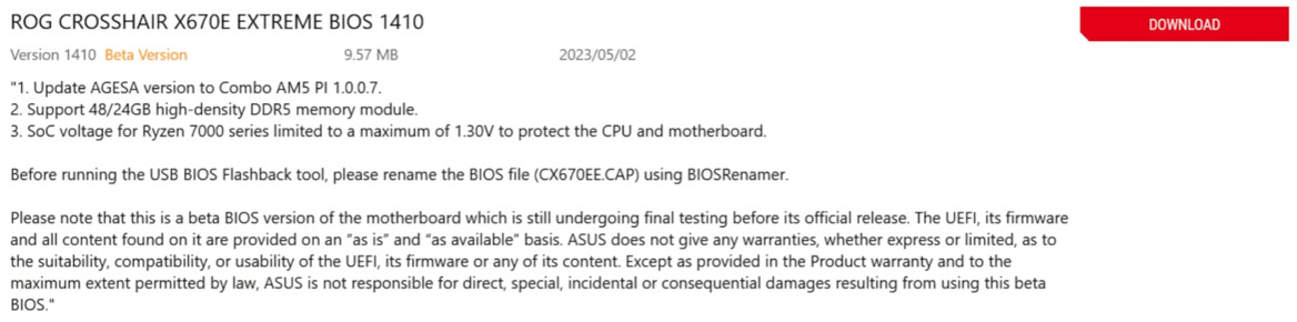 ASUS Backtracks On Voided Warranty Policy For AM5 Motherboards With AMD EXPO