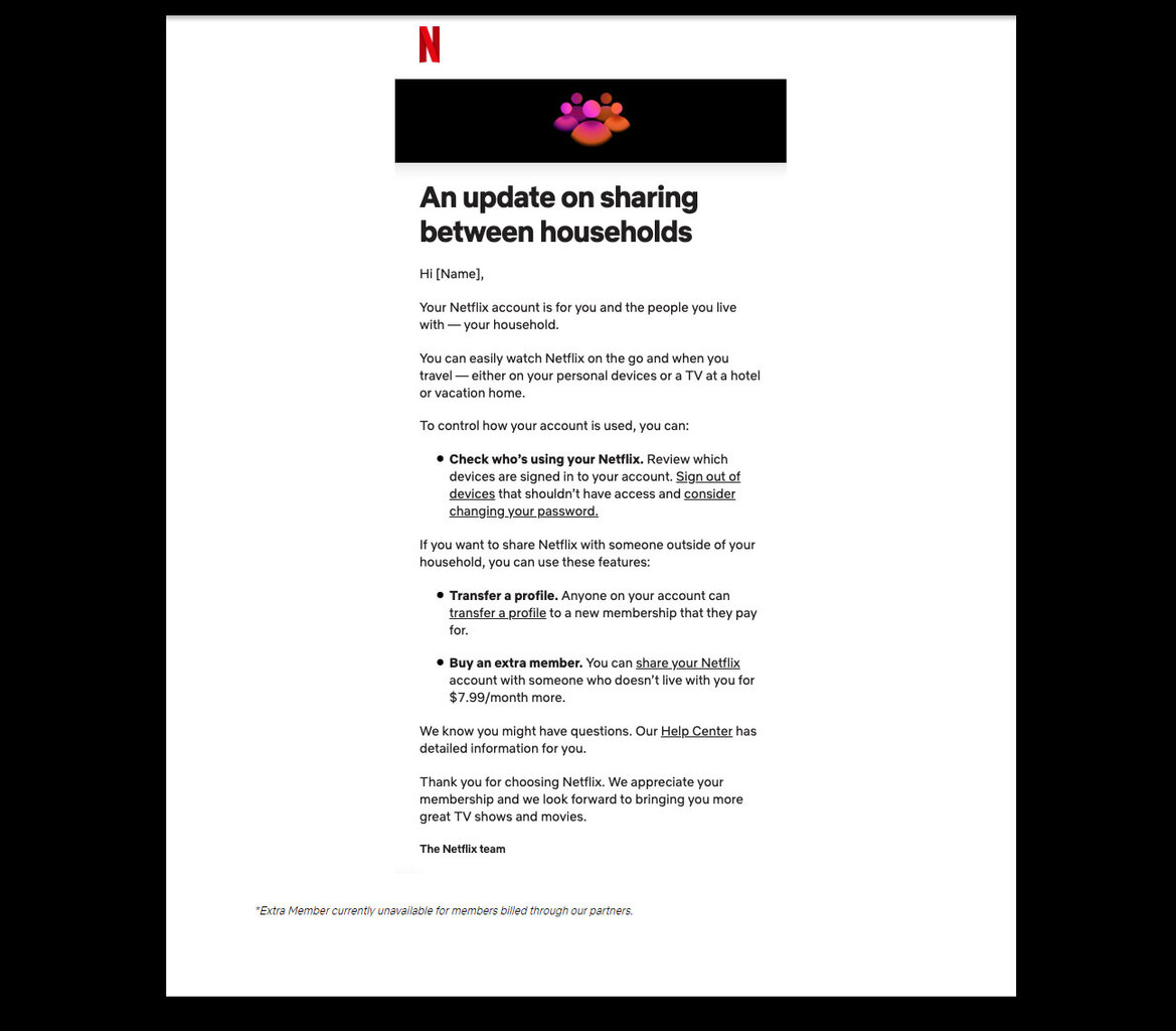 Netflix Fires Off First Warning Emails To Thwart Password Sharing, Here's What It Says