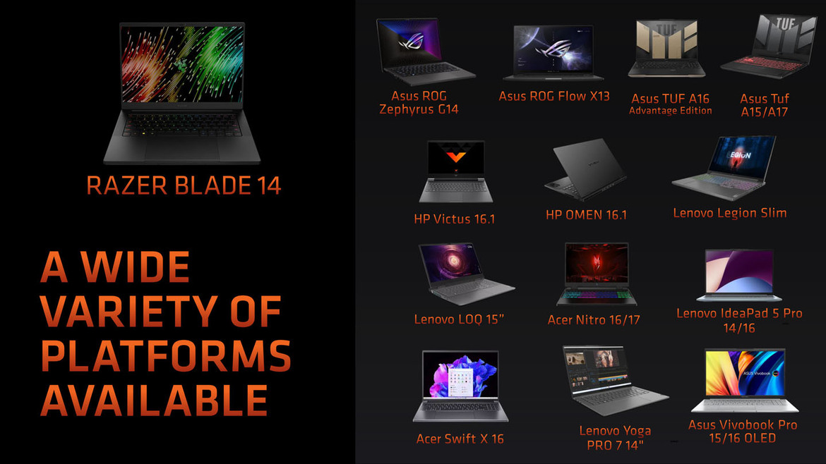 AMD's XDNA AI-Accelerated 7040HS Zen 4 Phoenix CPUs Arrive For Premium Gaming Laptops 