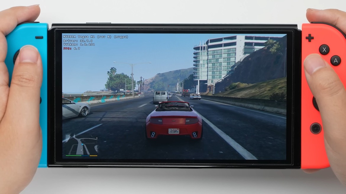 Watch GTA V For The PC Run On A Modded And Heavily Overclocked Nintendo Switch