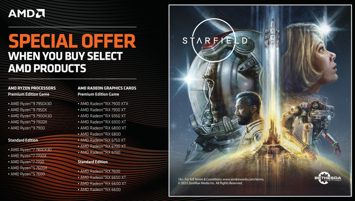 AMD Shows Off Limited Edition Starfield Radeon RX 7900 XTX And It's Out Of This World