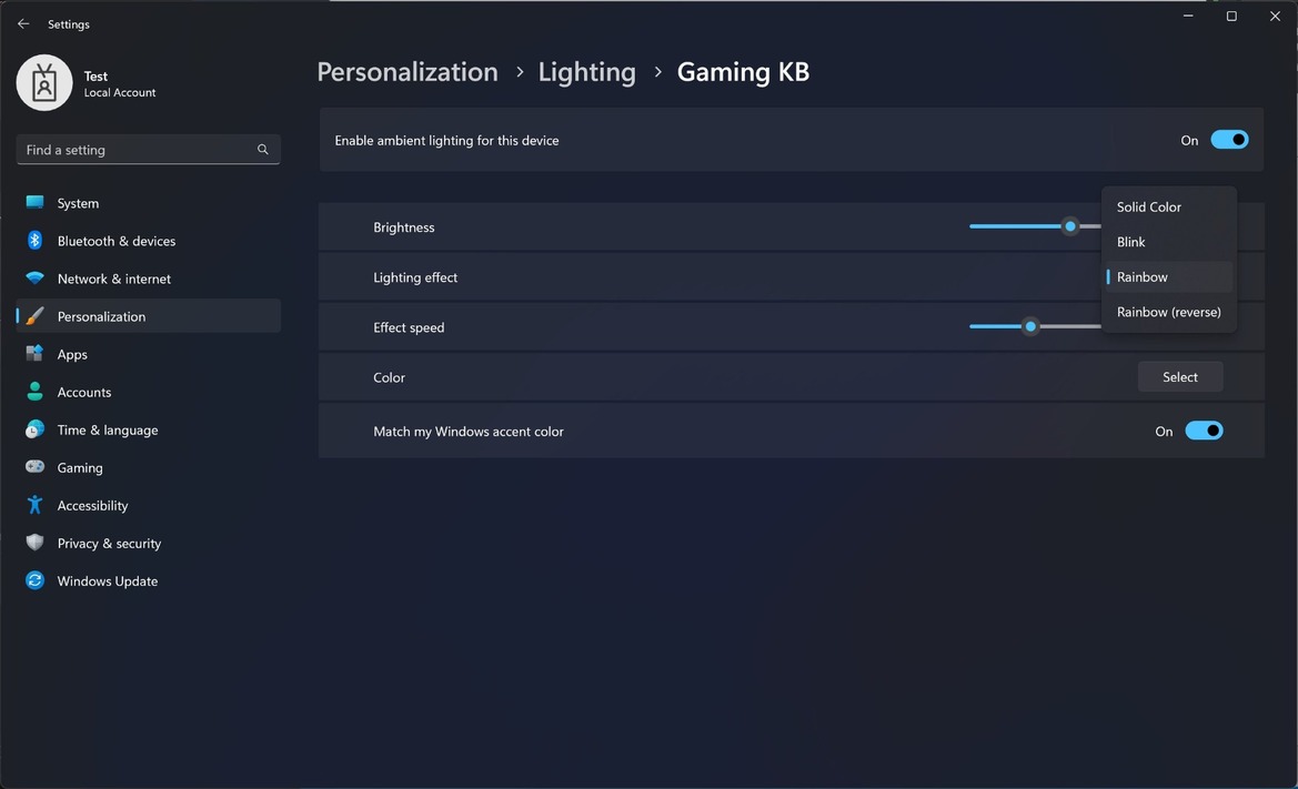 Here's How To Enable RGB Lighting Control In Windows 11 Right Now