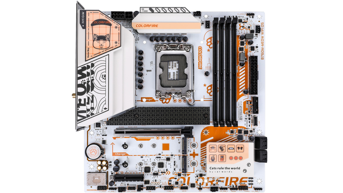 Colorful's Colorfire Meow Series Are The Purrrfect PC Gaming Parts For A Kitty-Themed Rig