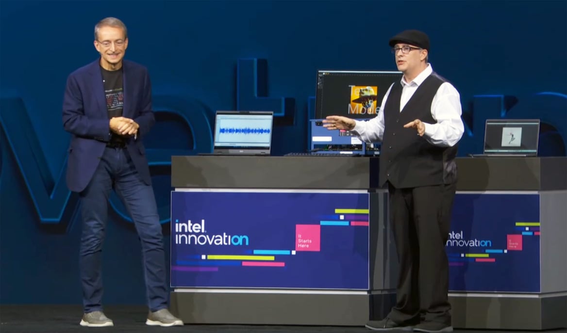 Intel Demos Lunar Lake Live On Stage At Innovation '23 Conference