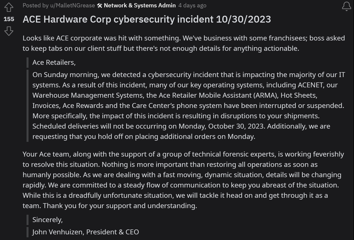 Ace Hardware Gets Hammered By Hackers Demolishing Online Sales