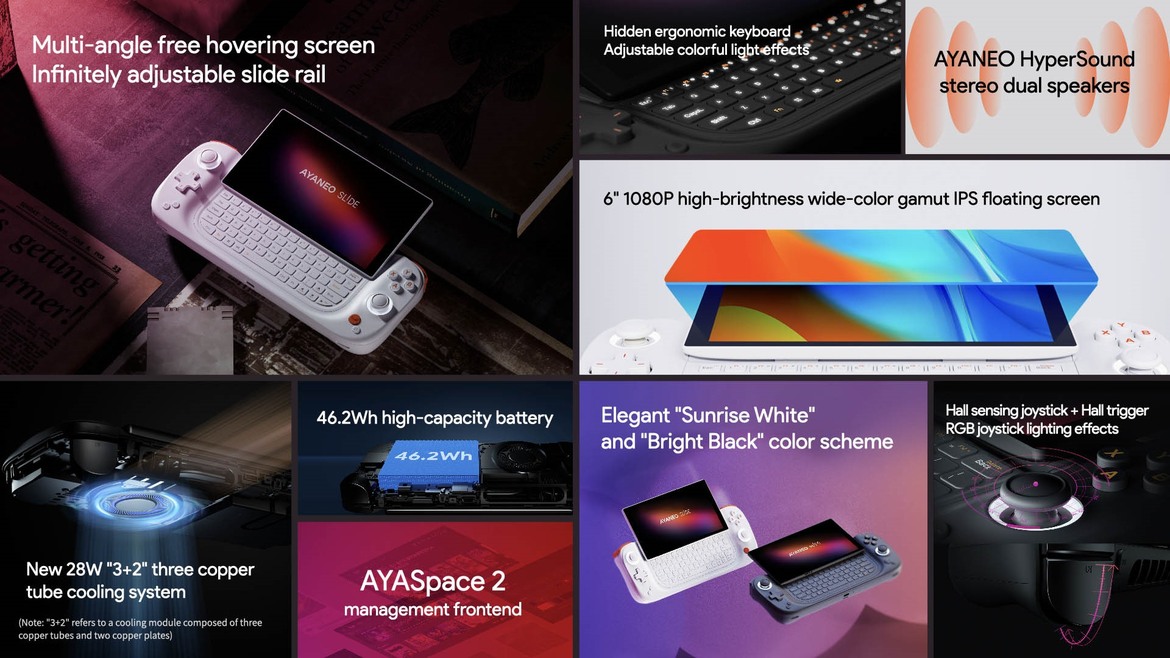 Ayaneo Slide Handheld Salutes Classic Gaming With A Full Keyboard And RDNA 3 Firepower