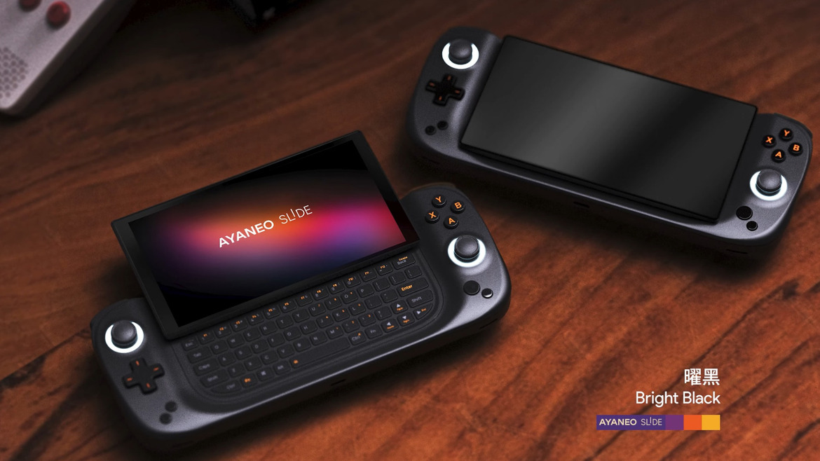 Ayaneo Slide Handheld Salutes Classic Gaming With A Full Keyboard And RDNA 3 Firepower