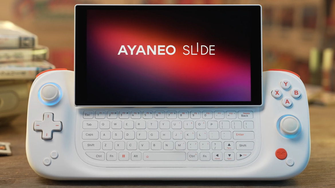 Ayaneo Slide Handheld Salutes Classic Gaming With A Full Keyboard And RDNA 3 Firepower