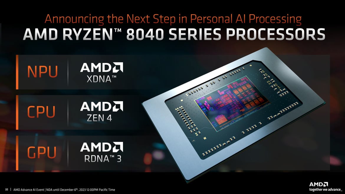 AMD Announces Ryzen 8040 Series Mobile CPUs With Revamped Ryzen AI And A Nice Performance Bump