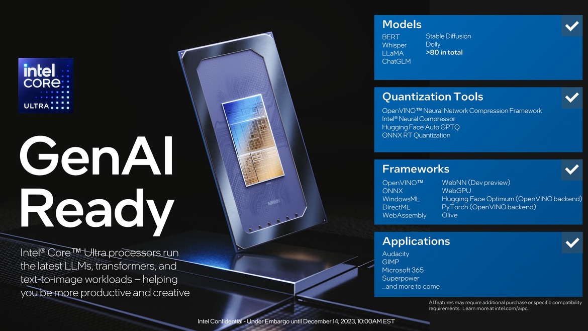 Intel Core Ultra Meteor Lake Mobile CPUs Launch With Gaming Grade iGPU And AI Brawn
