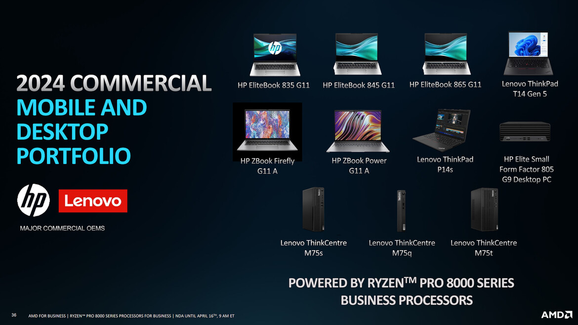 AMD Ryzen PRO 8000 Processors Flex AI Muscle For Desktop And Mobile