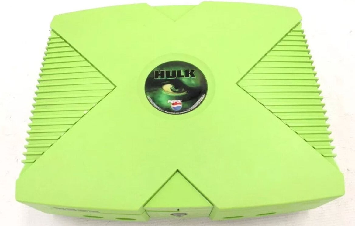 This Ultra-Rare Pepsi Promo Hulk Xbox At Auction Is A Gaming Collector's Dream