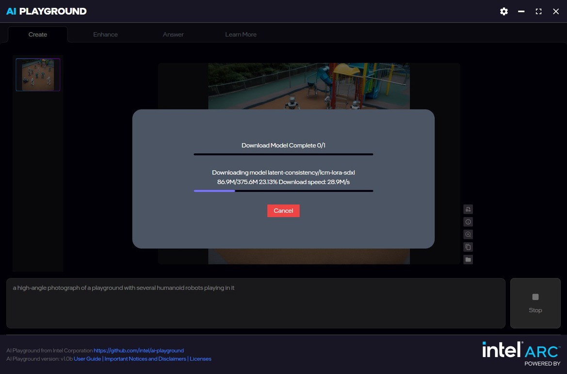 Intel AI Playground Is An AI PC Starter App For Arc GPUs And It's Free