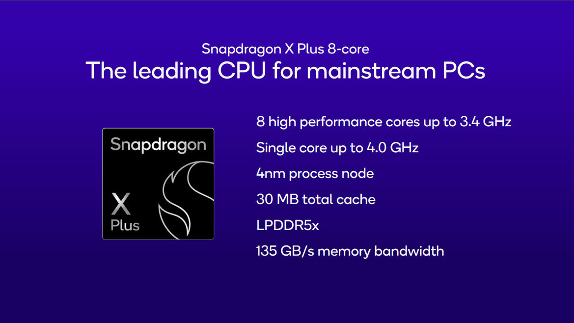 Qualcomm Unveils 8-Core Snapdragon X Plus For Lower Cost Copilot+ AI Laptops