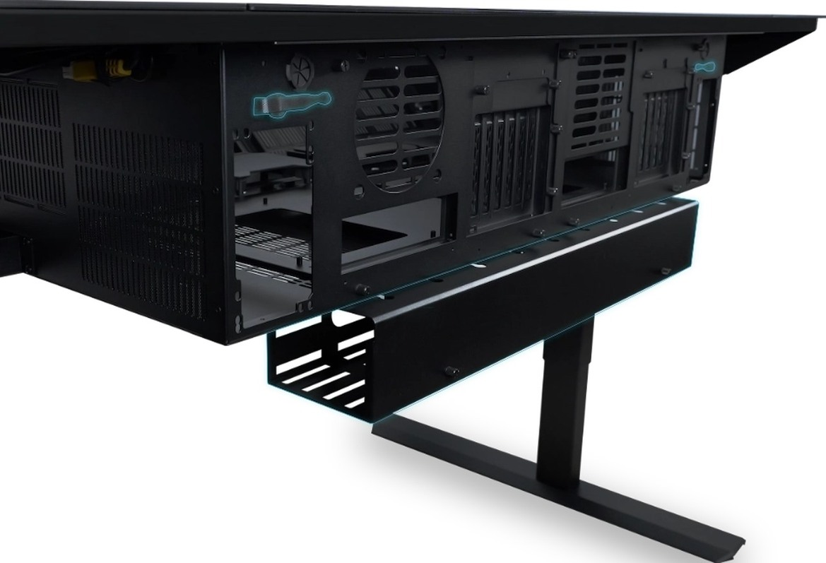 Lian Li's DK07 Motorized Desk Case Can Fit Two Complete Gaming PCs
