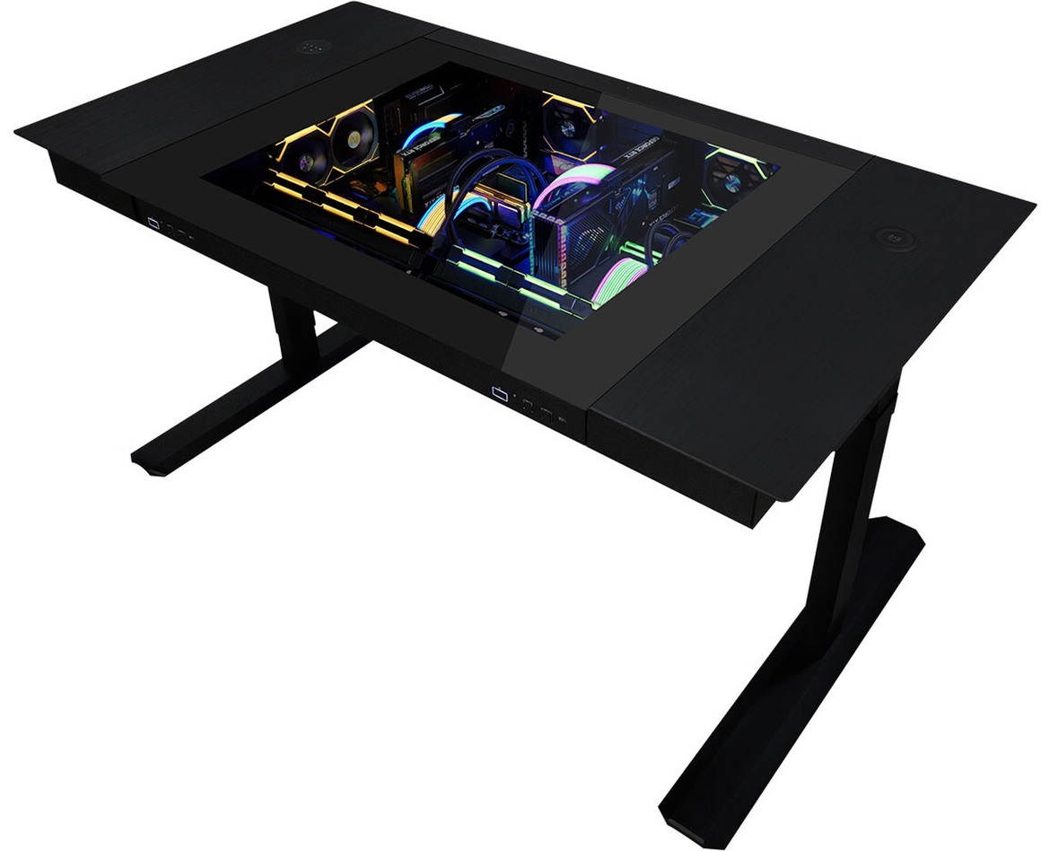 Lian Li's DK07 Motorized Desk Case Can Fit Two Complete Gaming PCs