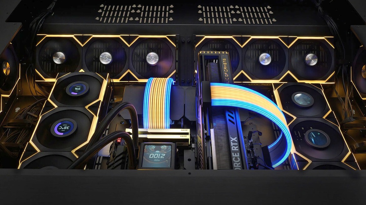 Lian Li's DK07 Motorized Desk Case Can Fit Two Complete Gaming PCs