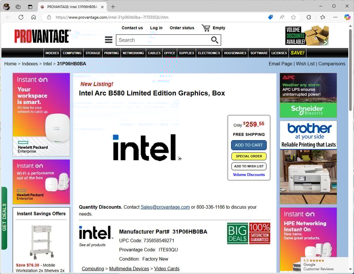 Intel Arc B580 Battlemage GPU Specs And $259 Retail Pricing Break Cover