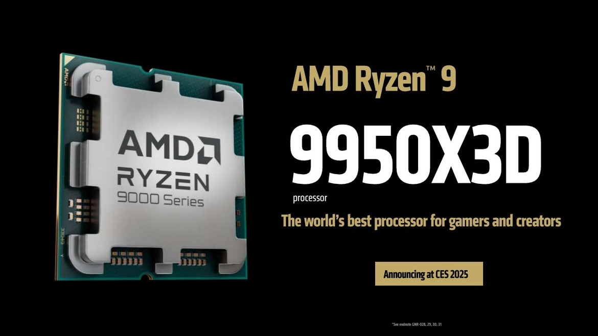 AMD Chip Onslaught: Ryzen 9 9950X3D, 9900X3D, 3D V-Cache CPUs For Laptops And More