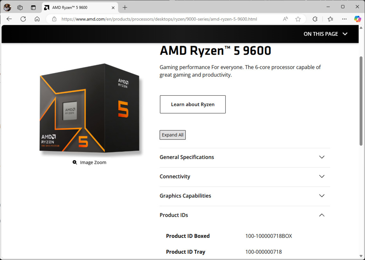 AMD Ryzen 5 9600 Non-X CPU Sneaks Into Zen 5 Chip Lineup With A Cool Surprise