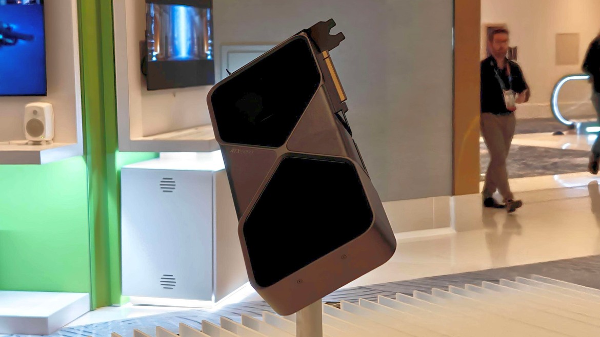 Here's NVIDIA's GeForce RTX 5090 In The Flesh At CES 2025