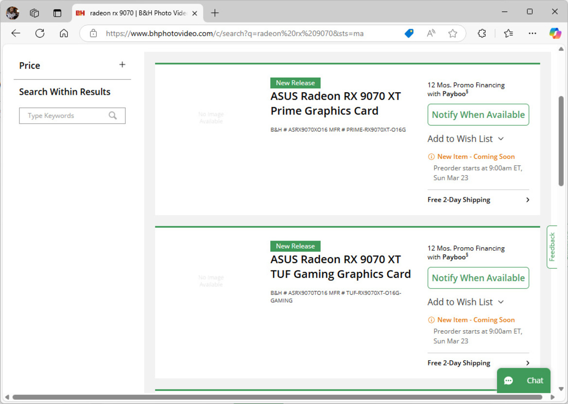 AMD Radeon RX 9070 XT Preorder Date Leaked By A Popular US Retailer
