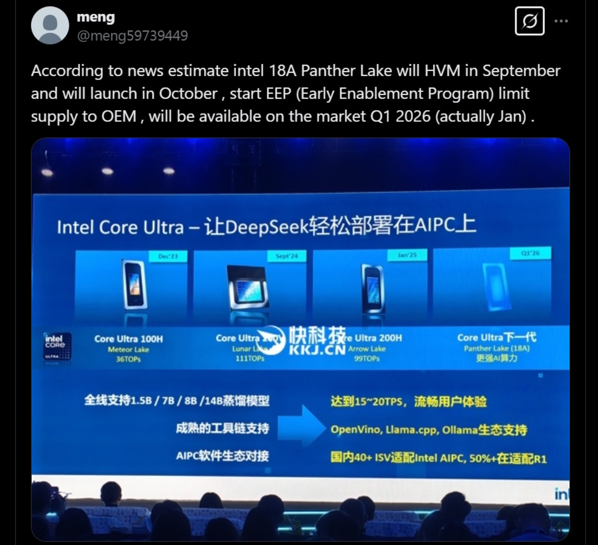 Intel’s 18A Node Just Hit An Exciting Early Milestone In Arizona Fab