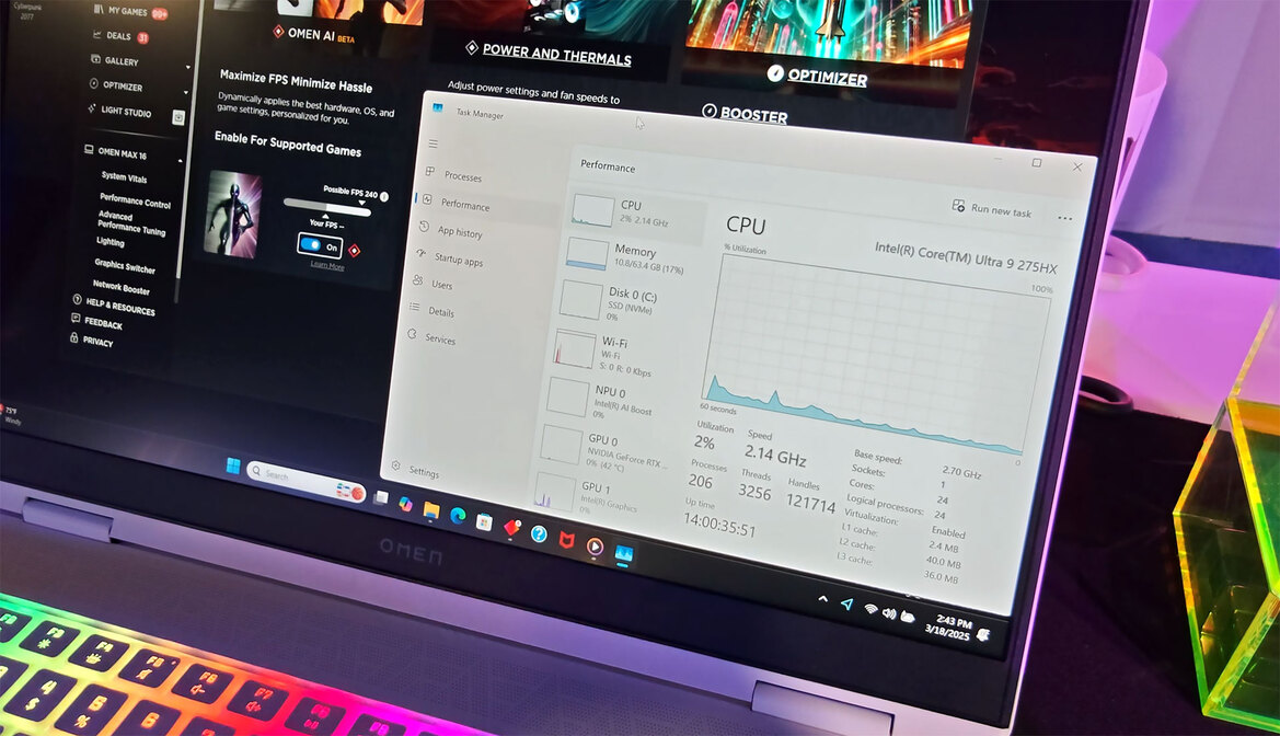 Hands-On HP Omen Max 16: First Arrow Lake HX Gaming Laptop With RTX 5090