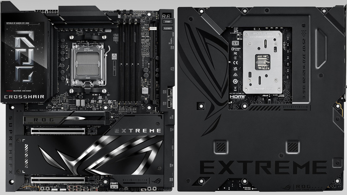 ASUS ROG Crosshair X870E Extreme Motherboard Pictured And It Looks Slick